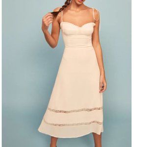 NWT Reformation Ronan Tie Shoulder Dress size 0